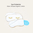 Load image into Gallery viewer, Silver Infused Organic Cotton Eye Protector