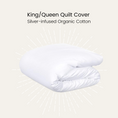 Load image into Gallery viewer, Silver Infused Organic Cotton Quilt Cover