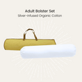 Load image into Gallery viewer, Silver Infused Organic Cotton Adult Bolster Set