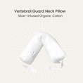 Load image into Gallery viewer, Silver Infused Organic Cotton Vertebral Guard Neck Pillow