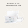 Load image into Gallery viewer, Silver Infused Organic Cotton Newborn 3-in-1 Set