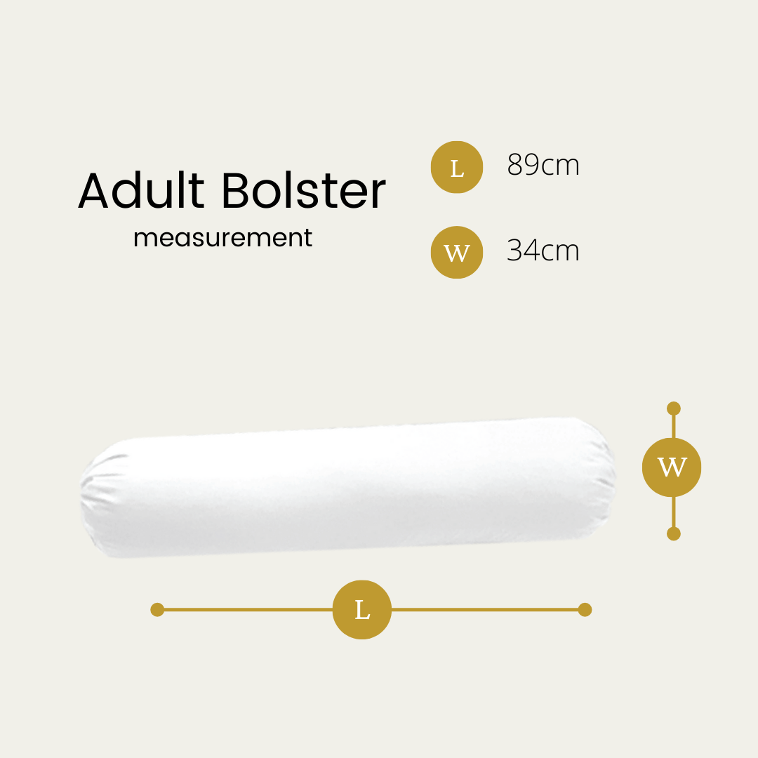 Silver Infused Organic Cotton Bolster Case