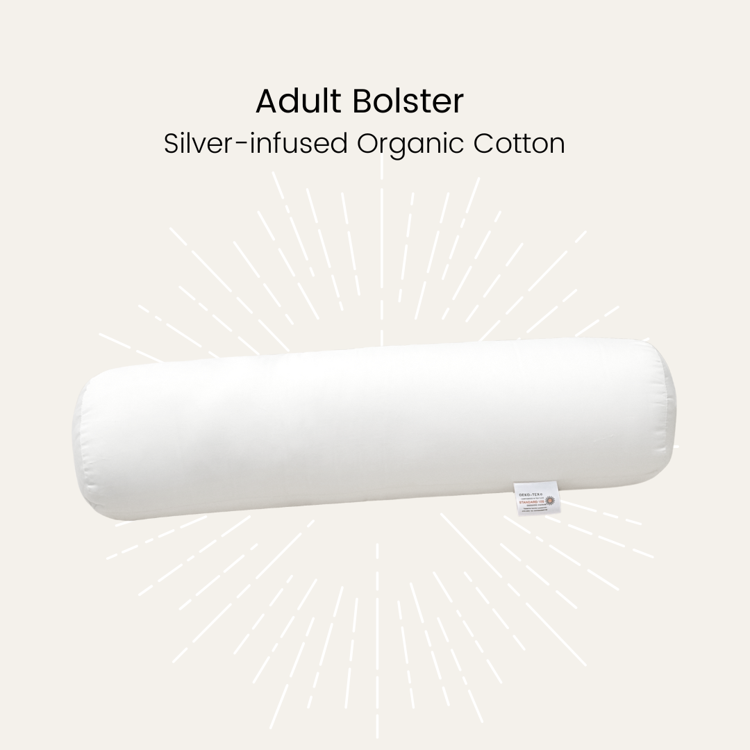 Silver Infused Organic Cotton Adult Bolster