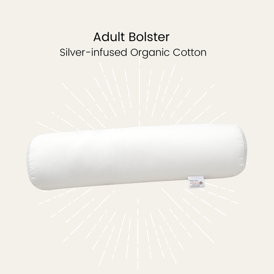Silver Infused Organic Cotton Adult Bolster