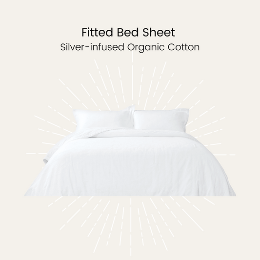 Silver Infused Organic Cotton Fitted Bed Sheet