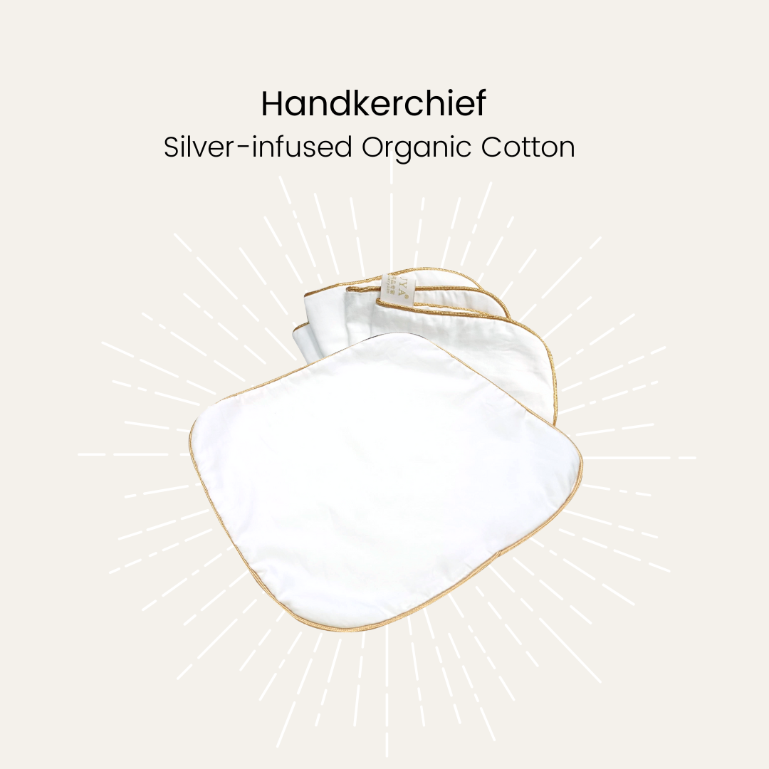 Silver Infused Organic Cotton Handkerchief