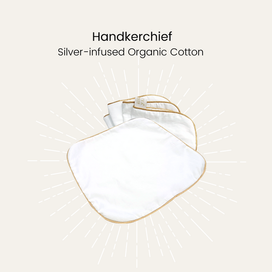 Silver Infused Organic Cotton Handkerchief