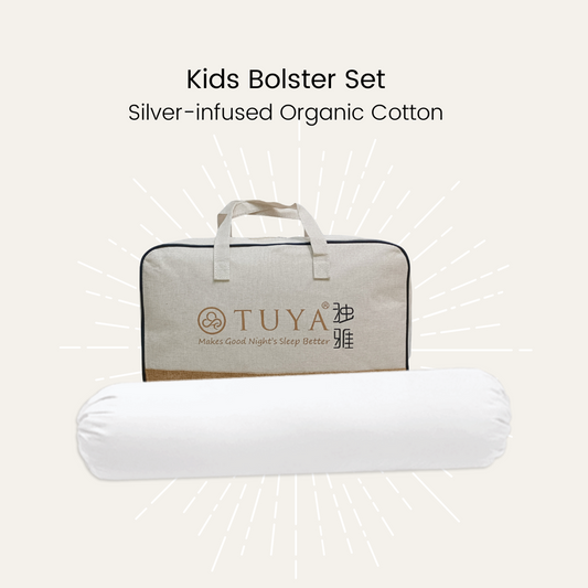 Silver Infused Organic Cotton Kids Bolster Set