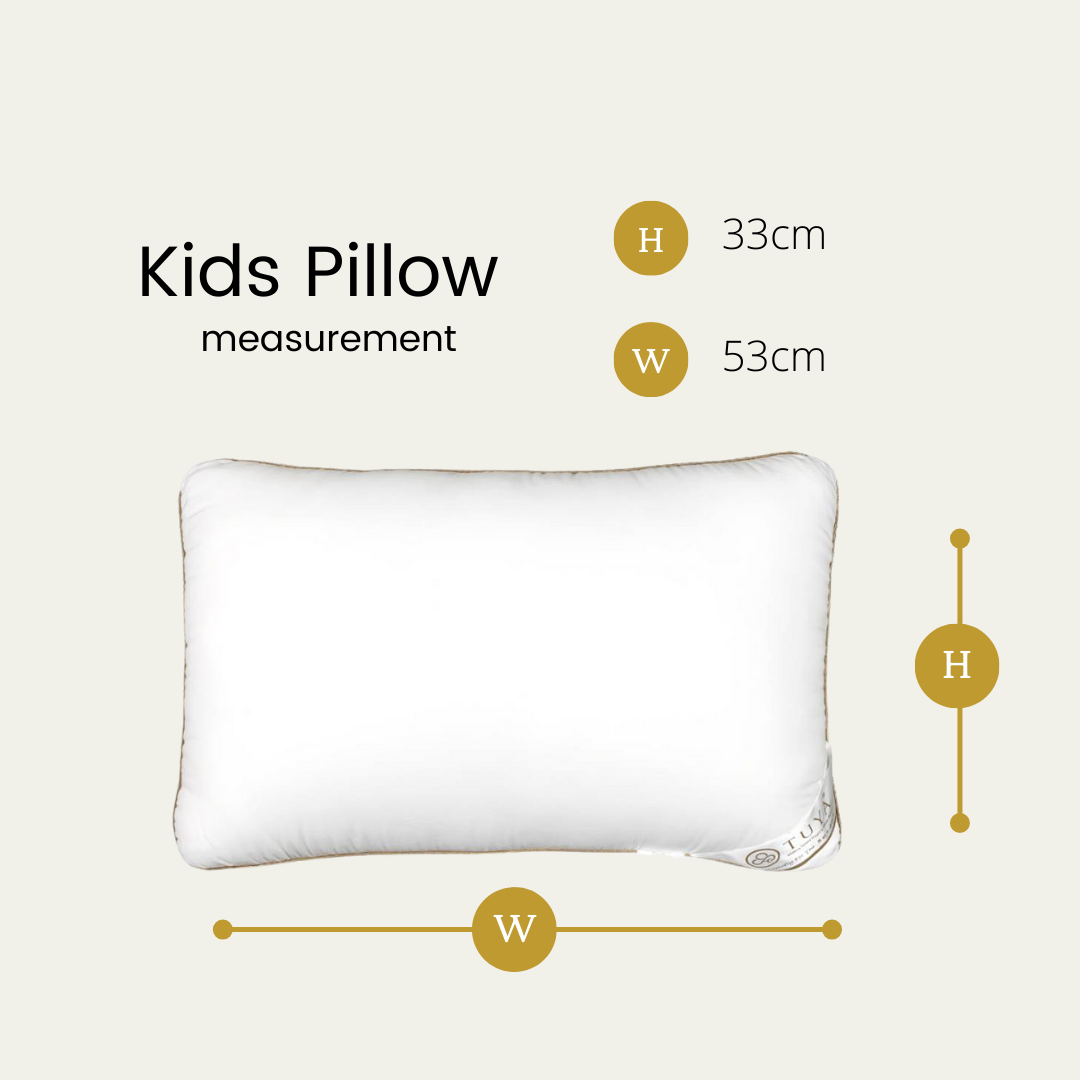Silver Infused Organic Cotton Kids Vertebral Guard Pillow Set
