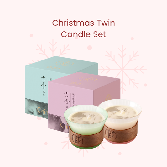 Christmas Twin Candle Set