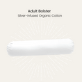 Load image into Gallery viewer, Silver Infused Organic Cotton Adult Bolster
