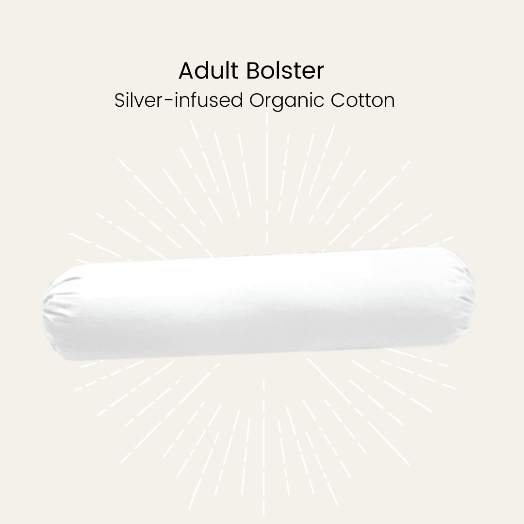 Silver Infused Organic Cotton Adult Bolster