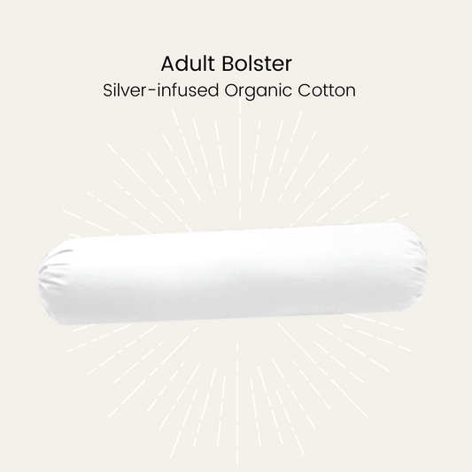 Silver Infused Organic Cotton Adult Bolster