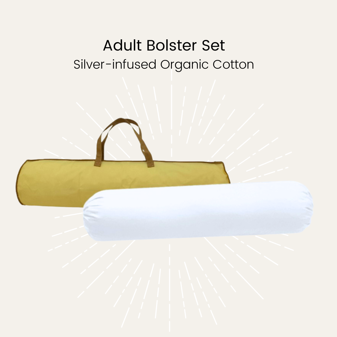 Silver Infused Organic Cotton Adult Bolster Set