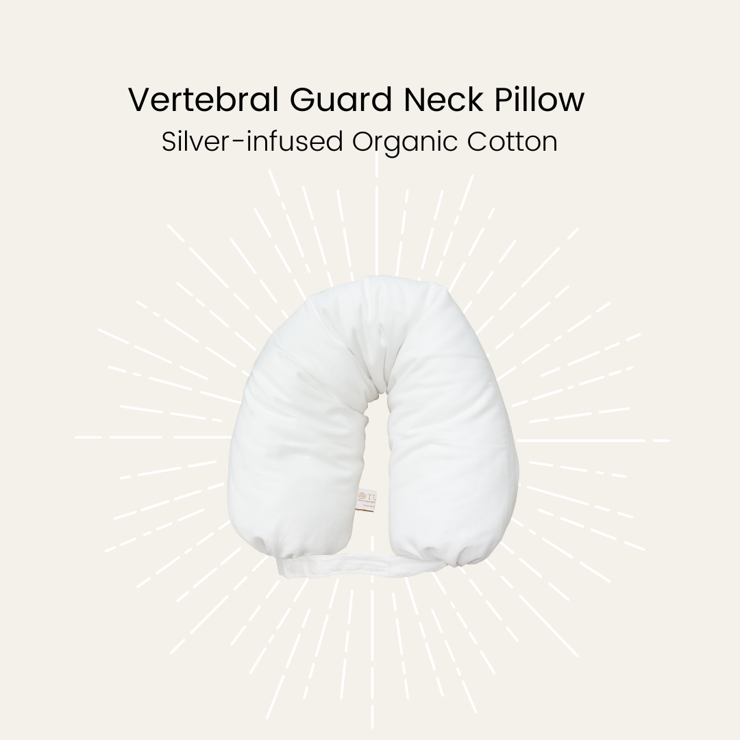Silver Infused Organic Cotton Vertebral Guard Neck Pillow