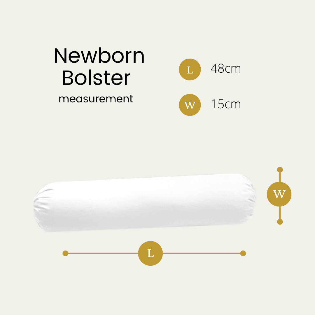 Silver Infused Organic Cotton Newborn Bolster