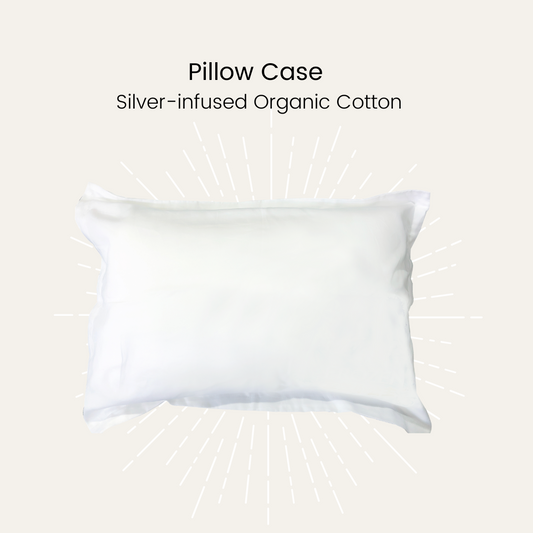 Silver Infused Organic Cotton Pillow Case