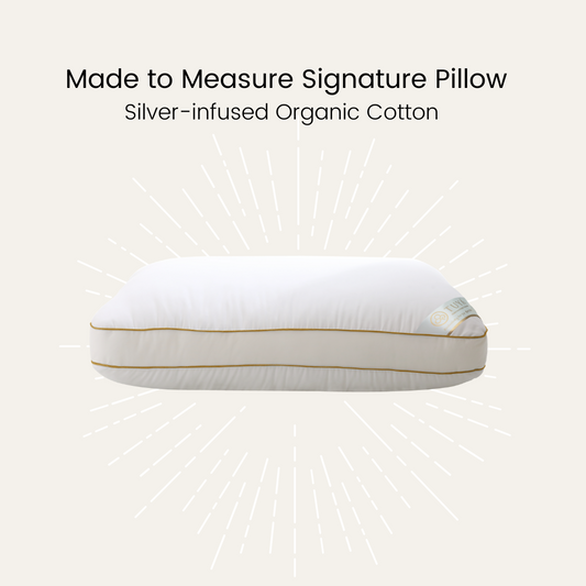 Silver Infused Organic Cotton Made to Measure Signature Pillow