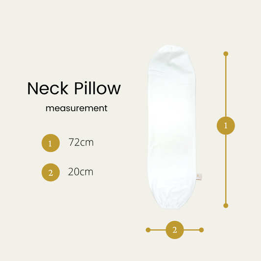 Silver Infused Organic Cotton Neck Pillow Case