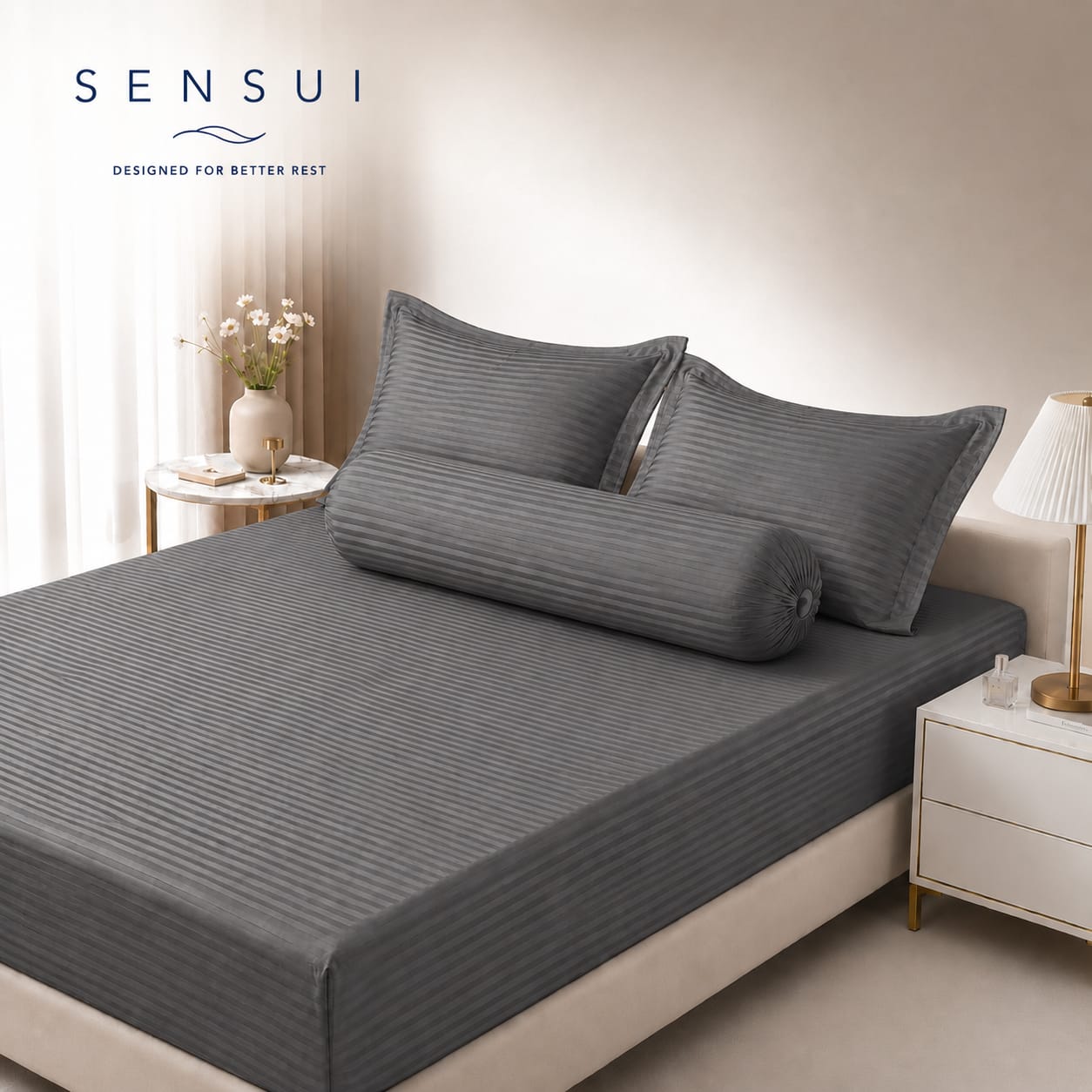 SENSUI Microtex 3-in-1 Bedding Set