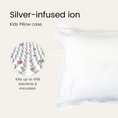 Load image into Gallery viewer, Silver Infused Organic Cotton Kids Vertebral Care Pillow Set
