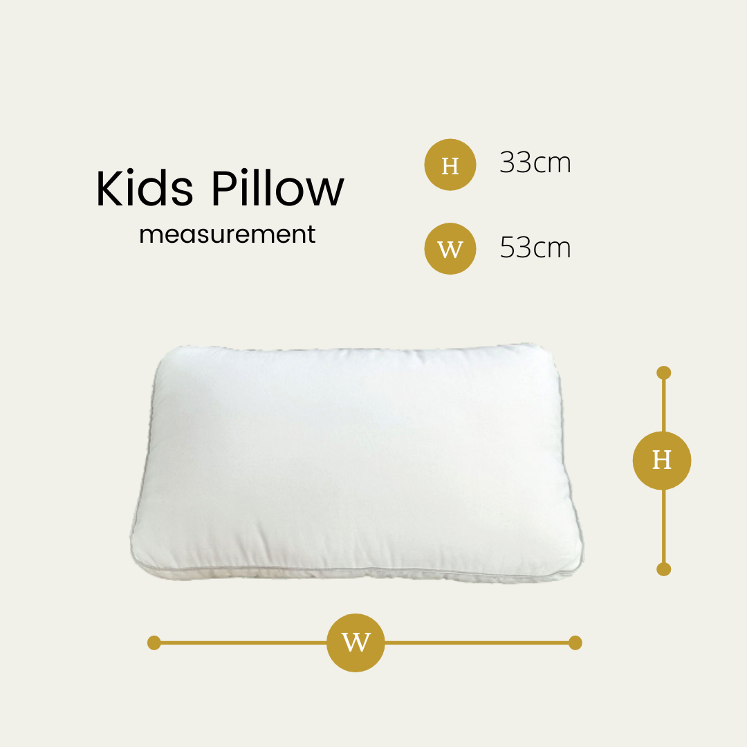 Silver Infused Organic Cotton Kids Vertebral Care Pillow Set