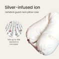 Load image into Gallery viewer, Silver Infused Organic Cotton Vertebral Guard Neck Pillow Case
