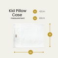 Load image into Gallery viewer, Silver Infused Organic Cotton Kids Vertebral Care Pillow Case

