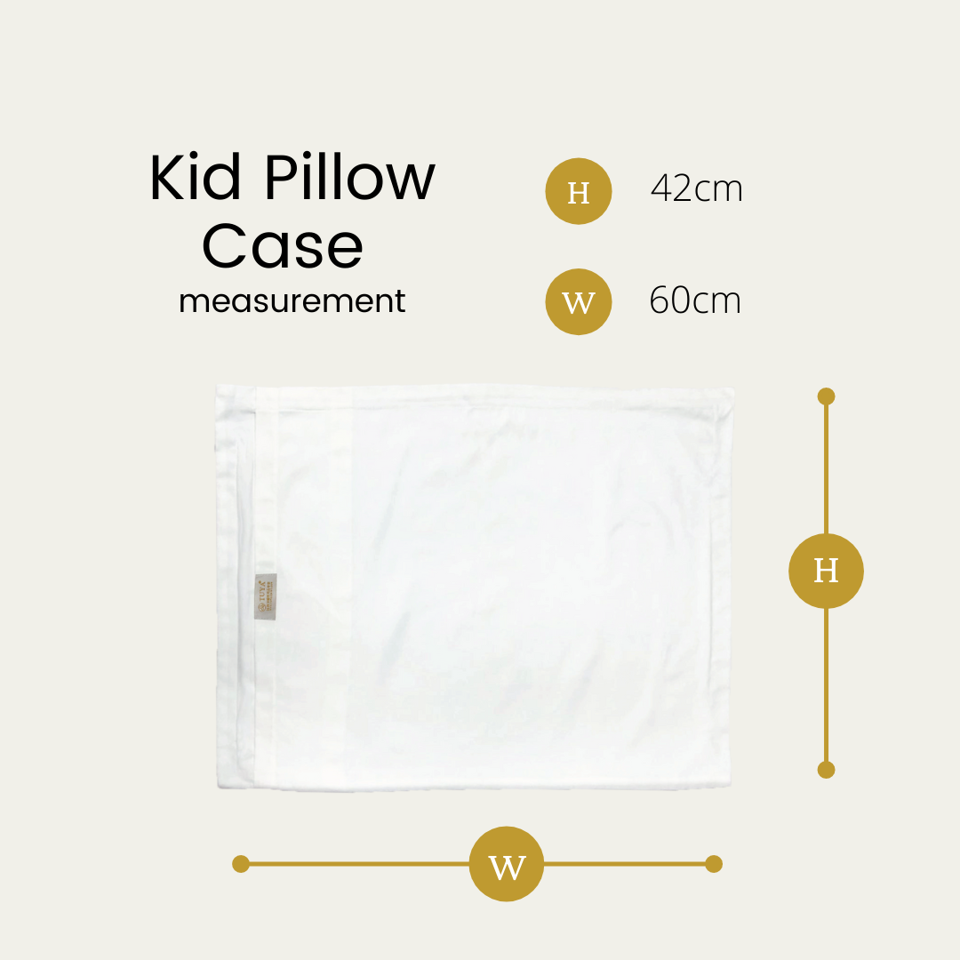Silver Infused Organic Cotton Kids Vertebral Care Pillow Case