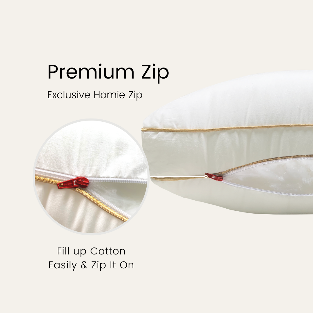 Silver Infused Organic Cotton Vertebral Guard Pillow