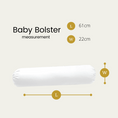 Load image into Gallery viewer, Silver Infused Organic Cotton Baby Bolster Case
