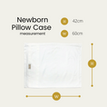 Load image into Gallery viewer, Silver Infused Organic Cotton Newborn Vertebral Guard Pillow Case
