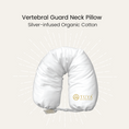 Load image into Gallery viewer, Silver Infused Organic Cotton Vertebral Guard Neck Pillow
