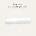 Load image into Gallery viewer, Silver Infused Organic Cotton Kids Bolster
