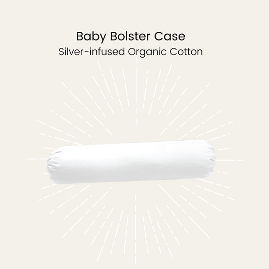 Silver Infused Organic Cotton Baby Bolster Case