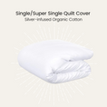 Load image into Gallery viewer, Silver Infused Organic Cotton Quilt Cover
