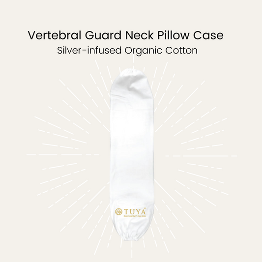 Silver Infused Organic Cotton Vertebral Guard Neck Pillow Case