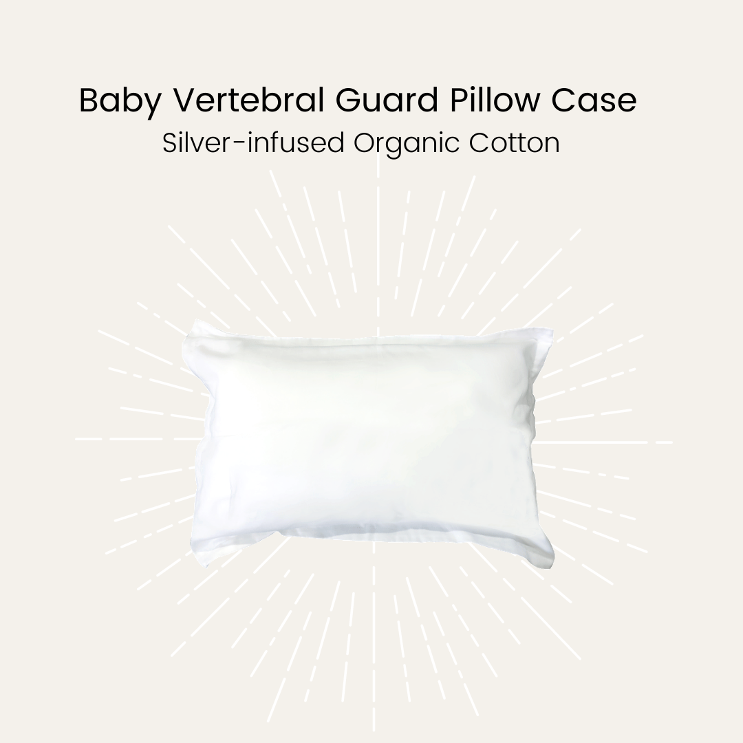 Silver Infused Organic Cotton Baby Vertebral Guard Pillow Case