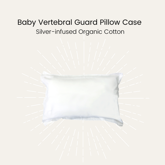 Silver Infused Organic Cotton Baby Vertebral Guard Pillow Case