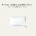 Load image into Gallery viewer, Silver Infused Organic Cotton Newborn Vertebral Guard Pillow Case
