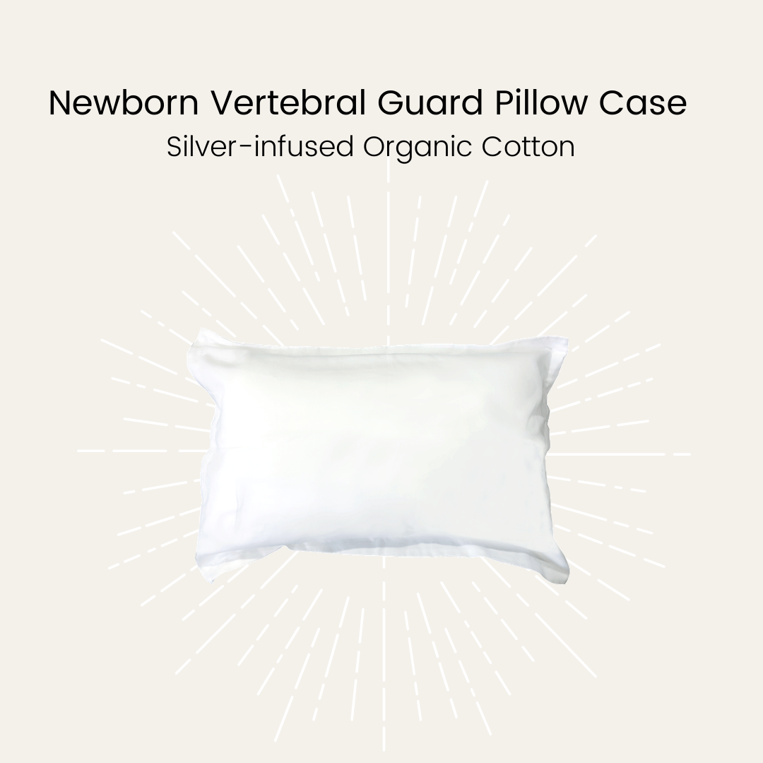 Silver Infused Organic Cotton Newborn Vertebral Guard Pillow Case