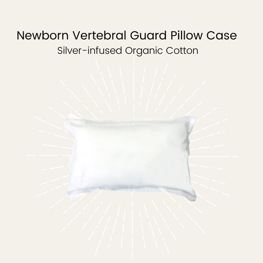Silver Infused Organic Cotton Newborn Vertebral Guard Pillow Case