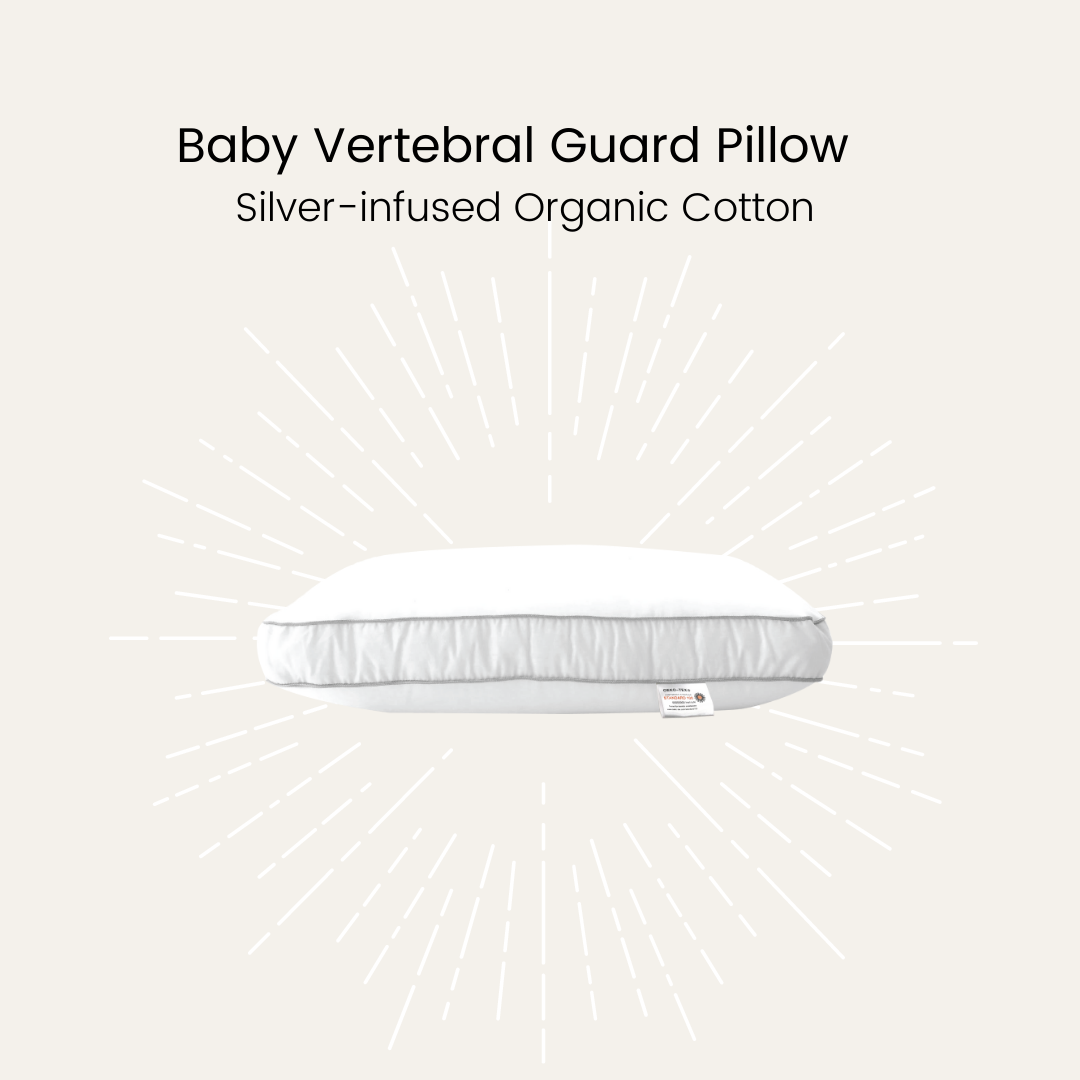Silver Infused Organic Cotton Baby Vertebral Guard Pillow