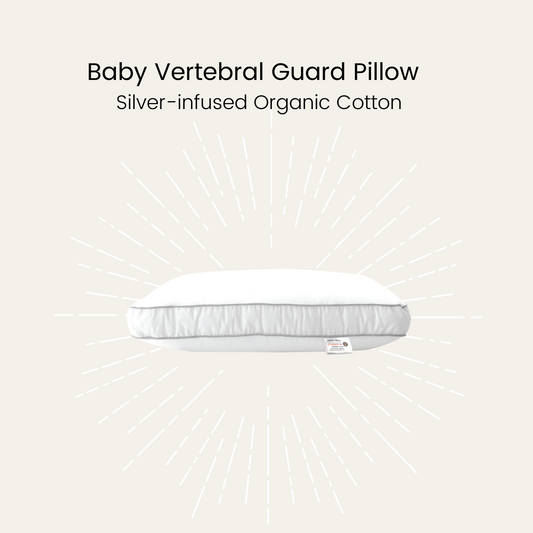 Silver Infused Organic Cotton Baby Vertebral Guard Pillow