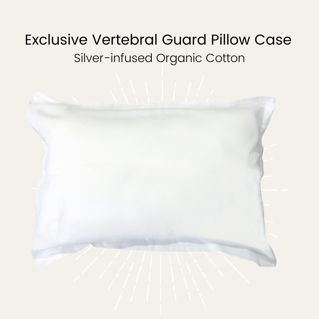 Silver Infused Organic Cotton Vertebral Guard Pillow Case