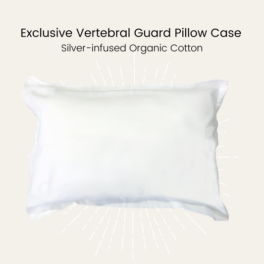Silver Infused Organic Cotton Vertebral Guard Pillow Case