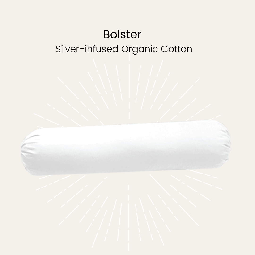 Silver Infused Organic Cotton Bolster