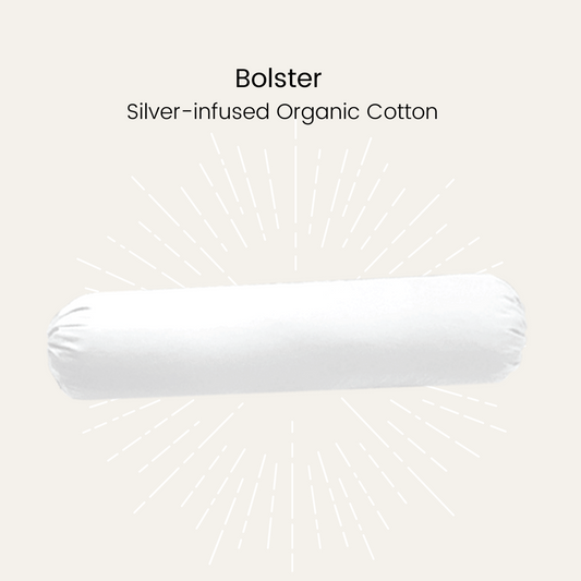 Silver Infused Organic Cotton Bolster