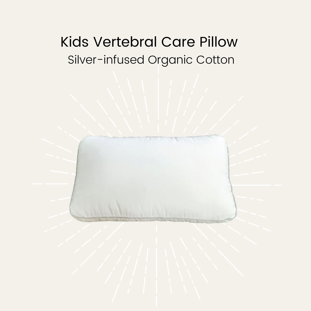 Silver Infused Organic Cotton Kids Vertebral Care Pillow
